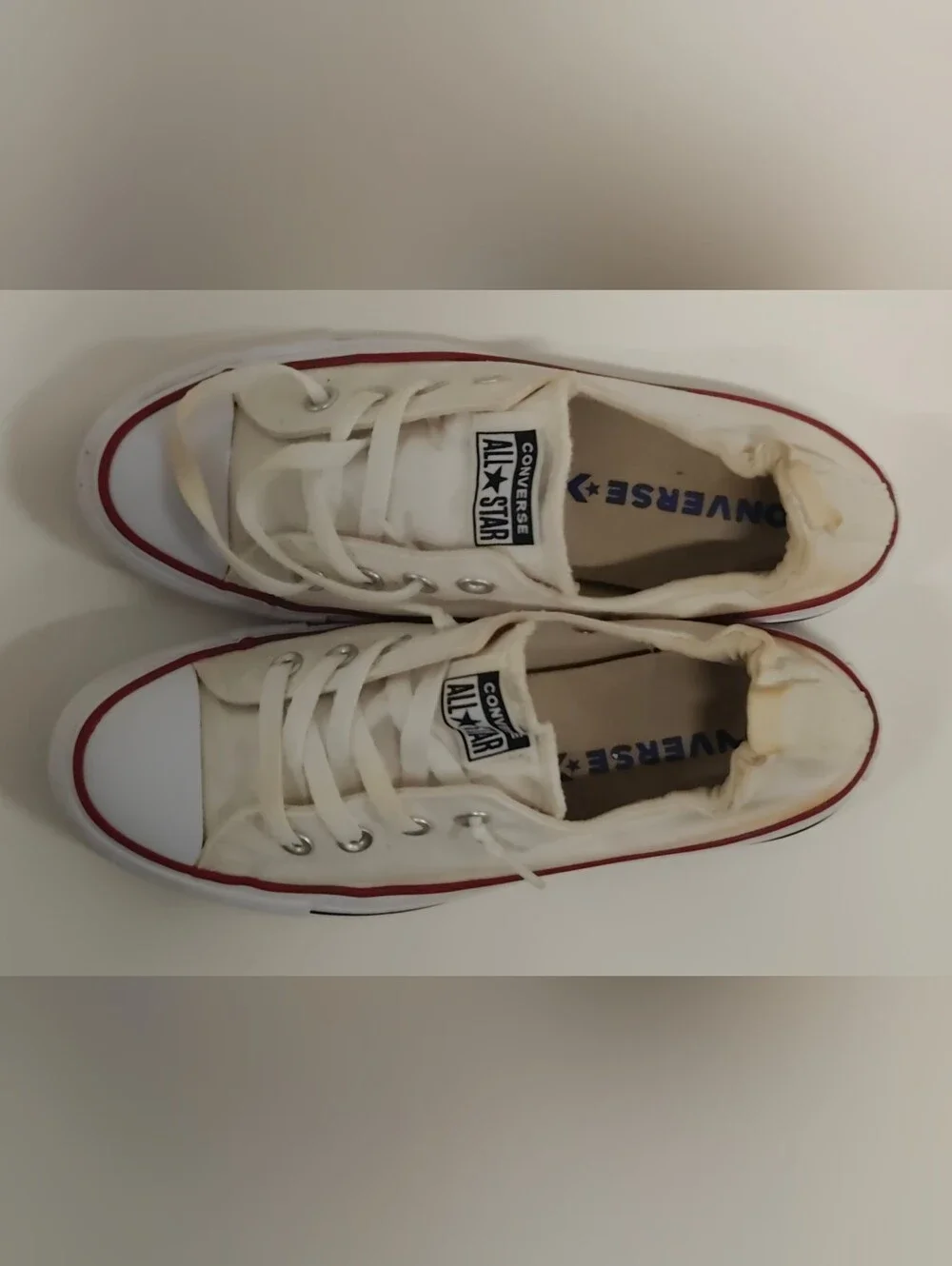 Converse CT All Star Shoreline White Cream Slip On Sneakers Women’s Size 8 53708